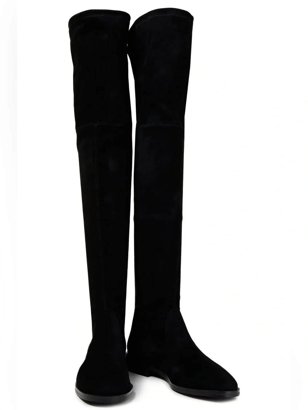 Stuart Weitzman Jocey Suede Over-the-Knee Boots Black Size 8